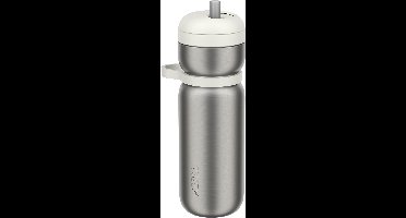 Mepal Isoleerfles twist Sport - 600 ml - Twist en drink - Lekdicht en geïsoleerd: 6u warm, 10u koud - Vaatwasmachinebestendig - Drinkflessen - Ceramic white