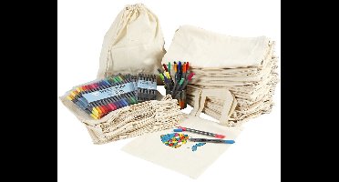 Creativ Company Materialenset Rugzakken en Tassen met Stiften