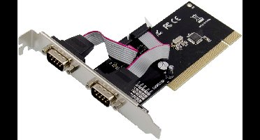 InLine® interfacekaart, 2x 9-pins serieel, PCI
