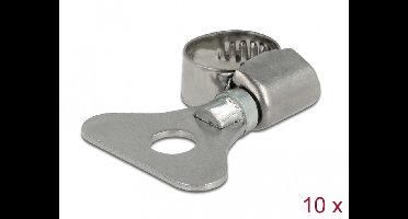 Delock Butterfly Hose Clamp 8 - 12 mm 10 pieces metal