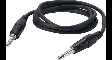 DAP Audio Microfoon Kabel - Male XLR naar Jack Mono - 6m (Zwart)