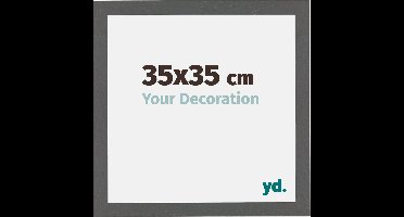 Your Decoration - Fotolijst 35x35 cm - MDF - Antraciet - Mura