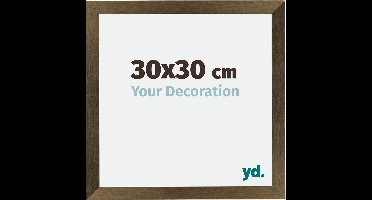 Your Decoration - Fotolijst 30x30 cm - MDF - Brons Decor - Mura