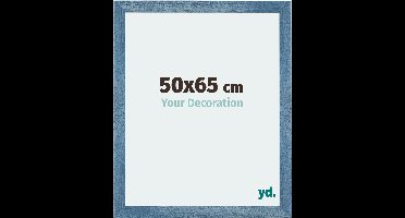 Your Decoration - Fotolijst 50x65 cm - MDF - Helder Blauw Geveegd - Mura