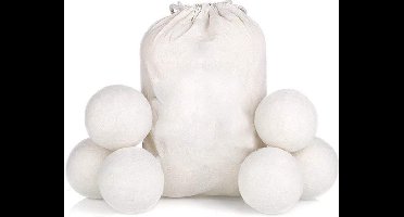 6 Droger bal - Wasdroger Herbruikbare Wollen Droger Ballen - Wasballen - Droogballen Voor Snellere Droogtijd - dryerballs - Set 6 Stuks - drogerballen voor wasdroger