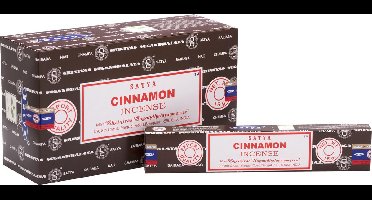 Satya - cinnamon - kaneel - wierook - doos 12 pakjes