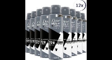 Dove Men+Care Invisible Dry Anti-transpirant Deodorant - 12 x 150 ml - Voordeelverpakking