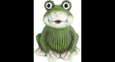 Countryfield Tuinbeeld decoratie kikker - Ultra Frog - kunststeen - H12 cm - groen