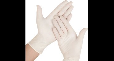 Romed vinyl handschoenen poedervrij 100 stuks XL Romed - Wit - Vinyl - Poedervrije / niet steriel