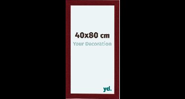 Your Decoration - Fotolijst 40x80 cm - MDF - Wijnrood Geveegd - Como