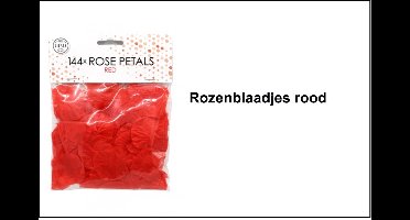 144x Rozenblaadjes rood - Rozen Blaadjes Bruiloft Huwelijk valentijn thema feest