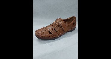 MEPHISTO BALDY / instappers met klittenbanden / bruin / maat 43.5