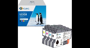 G&G LC424 Huismerk Inktcartridge Alternatief voor Brother LC-424VAL multipack