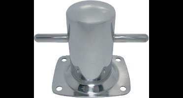 RVS Bolder met voetplaat - Diameter 50 mm