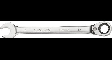 Stanley - FATMAX Omkeerbare Ringsteeksleutel met ratel 12mm - Steeksleutel - Sleutelgereedschap - 1 Stuk(s)