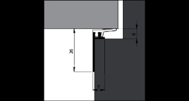 Ellen renovatietochtprofiel ANB16 20mm acryl (2.3mtr)