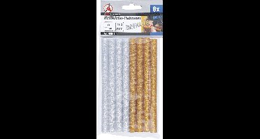 BGS - Lijmpatronen - lijmpistool -  goud - zilver / metallic  | Ø 11 mm, 150 mm | 8 stuks - BGS80848