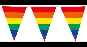 Giga Vlaggenlijn Regenboog 30x45cm 10m - EAN 8720823855664 - Vlaggen XL Groot thema feest festival