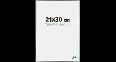 Your Decoration - Fotolijst 21x30 cm - Kunststof - Zilver Hoogglans - Evry