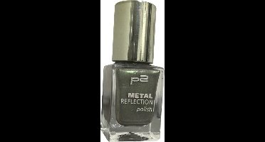 P2 Cosmetics EU Metal Reflection Nagellak 030 green Grunge 10ml Khaki groen Metallic