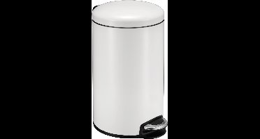 EKO - Maggey pedaalemmer 20 liter - Stainless steel Polypropyleen - wit - Prullenbak