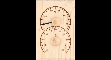 4Living sauna thermo-hygrometer - pine