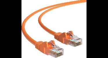 Cat 5e - U/UTP - Netwerkkabel - Patchkabel - Internetkabel - 1 Gbps - 20 meter - Oranje - Allteq