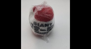 Bowling Bowling Master ' Giant Puff Ball' badstof, rood wit met zwarte tekst, 15 cm, om de handen droog te houden.