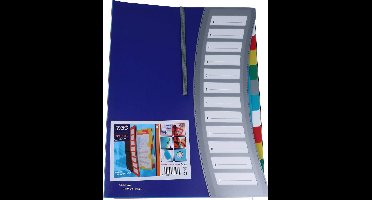 HFP - sorteermap - A4 - Polypropyleen - 12 vakken documentenmap