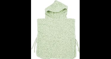 Meyco Baby Uni badponcho - badstof - soft green - 1-3 jaar