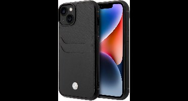 BMW Back Cover Wallet Case voor Apple iPhone 14 Plus - Zwarte PU Leerhoes met Uitstekende Bescherming