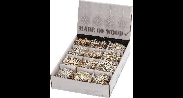 Ornamenten, d 7 cm, dikte 0,3 cm, 200 stuk/ 1 doos
