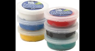 Silk Clay®, kleuren assorti, standaard, 6x14gr