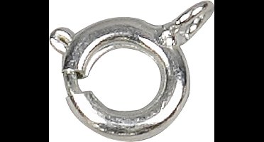 Veringsluiting, d 7 mm, zilver, 100 stuk/ 1 doos