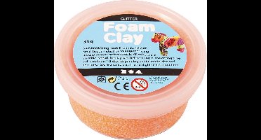 Foam Clay®, oranje, glitter, 35gr