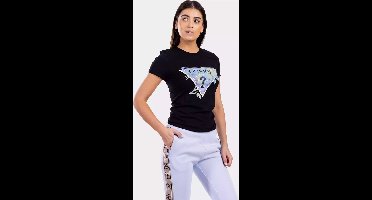Guess Alva T-Shirt Dames Zwart - Maat: S