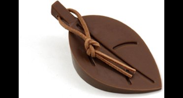 New Age Devi - "Bruine Rubber Leaf Deurvastzetter - Een Designaccessoire voor Uw Thuis."