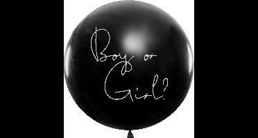 Jep-Party Gender Reveal 'Boy or Girl?' Confetti Blauw Ballon BG36-2-C