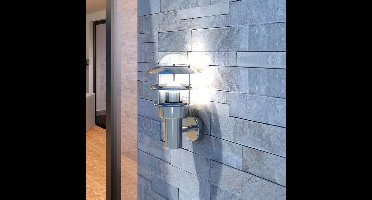 vidaXL Wandlamp roestvrijstaal