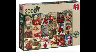 Jumbo Premium Collection Puzzel Vintage Santa's - Legpuzzel - 2000 stukjes