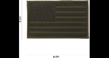 101 Inc Embleem 3D Pvc Usa Subdued  11181