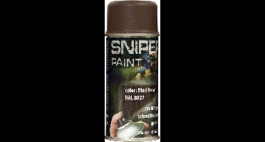 spuitbus leger verf 150ml flat brown (mat bruin)