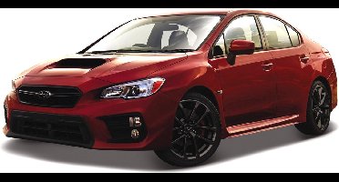 Bburago Subaru WRX STI 2017 rood schaalmodel 1:43