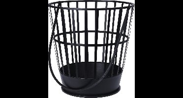 Metalen Vuurkorf met hengsel | Ø38 cm | Zwart