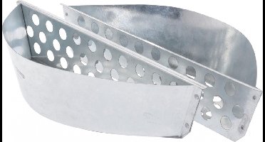 Bbq Houtskool Brikettenhouder 2 Stuks Zilver