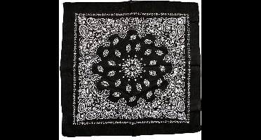 Creotime Bandana Paisley 55 X 55 Cm Zwart