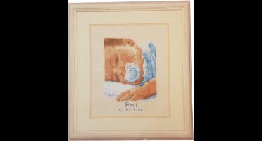 Droom zacht Jongen Geboortetegel Vervaco