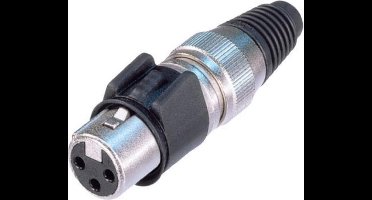 Neutrik NC3FX-HD Heavy Duty IP65 XLR 3-pins (v) connector / zwart/grijs