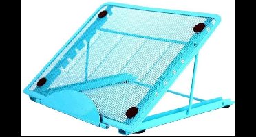 Universele Standaard voor Laptops, Tablets, (kook)Boeken en Diamond Painting Lightpad - Verstelbaar in Hoogte - Blauw - Idiaal voor Thuiswerkers