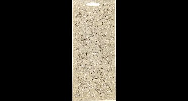 Stickers Goud - Bloemen-Design - Creatieve DIY-Stickers - Zelfklevend - Decoratie & Knutselen - 10x23 cm - 1 Stickervel